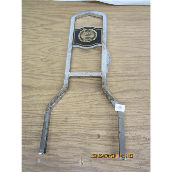 Harley Davidson Sissy Bar with Fasteners 20 inches Tall