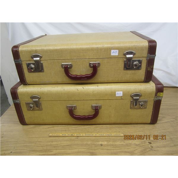 2 Antique Suit Cases
