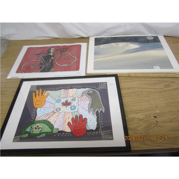 3 Pieces of Vintage Art Work