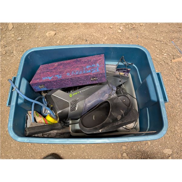 Blue Tub w/ Misc. tool and items as Shown