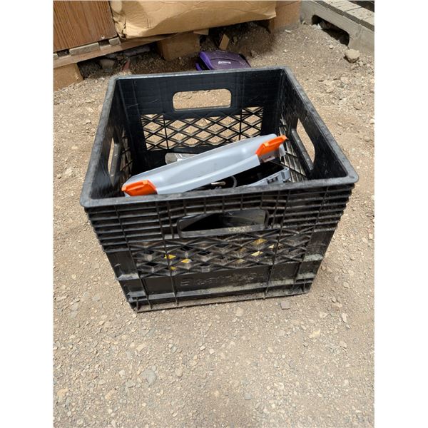 Crate of Power Tools Battery Packs and etc.