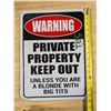 Image 1 : Warning Funny Sign 12"x16"