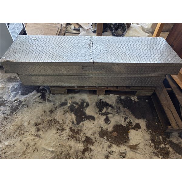 Aluminum checker pattern tool box- 70" by 21" by 14"H