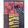 Image 1 : (3) Vintage 1950 & 1960s Guns & Ammo Magazines