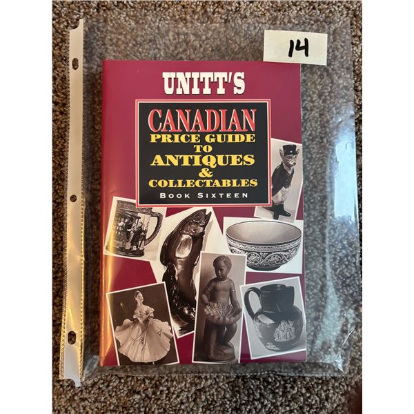 Unitt's Canadian Price Guide to Antiques and Collectables