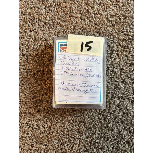 (62) WHL Hockey Cards - 1990-1992 - Various Teams and Players