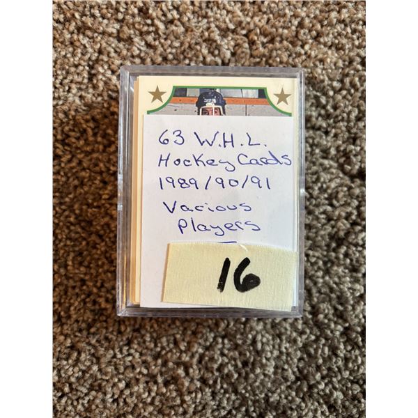(63) WHL Hockey Cards 1989-1991 Various Teams & Players