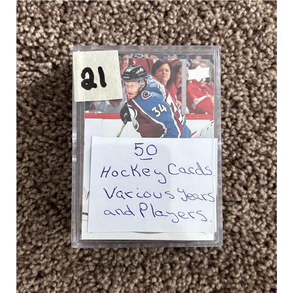 (50) Hockey Cards- Various Years and Players