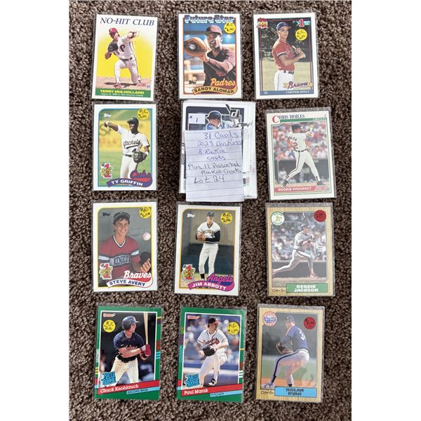 43 Baseball Cards