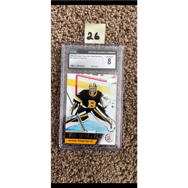 Jeremy Swaman Graded Rookie Card
