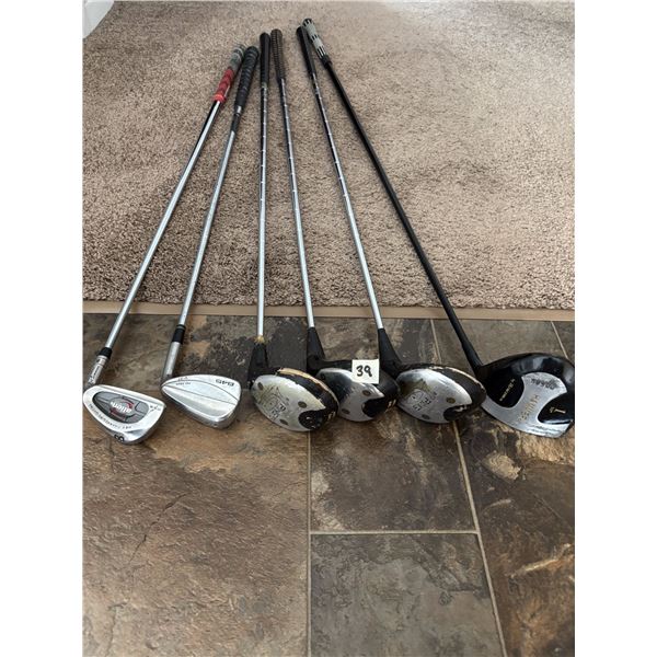 (6) Golf Clubs (Includes 3 Ping)