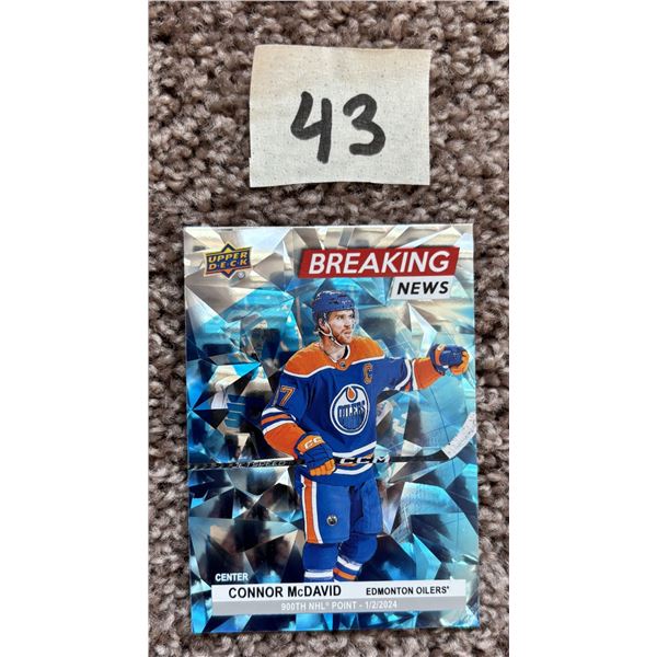 Connor McDavid Series 1 Upper Deck Card