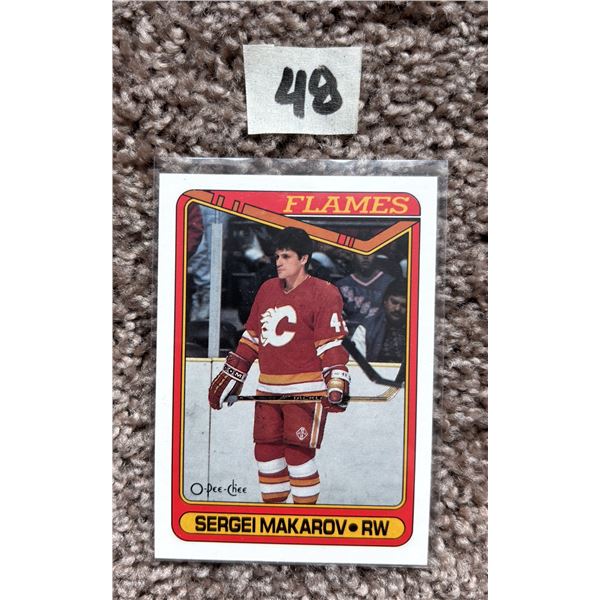 1990 Sergei Makarov O-Pee-Chee Rookie Card