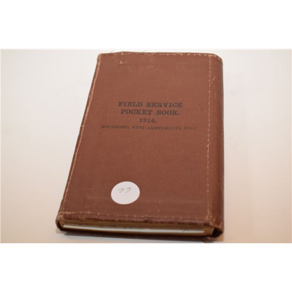 1914 WWI Field Service Book