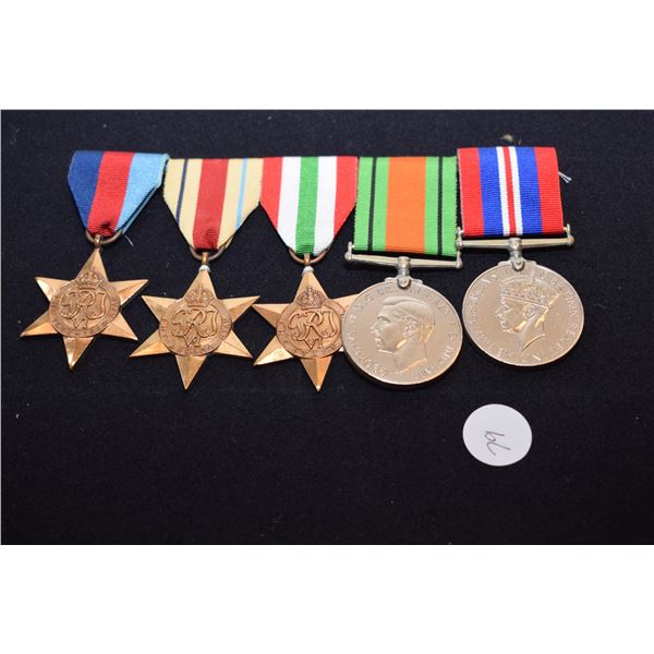 WWII Medals inc. (2) Sterling Silver