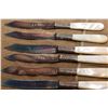 Image 2 : Mother of Pearl Handled Sterling Silver Knife Set of (6)