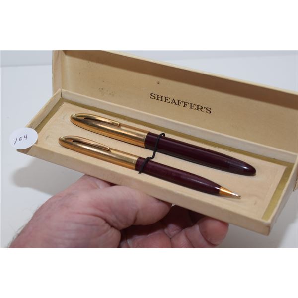 Sheafer Fountain Pen & Pencil.  14K nib