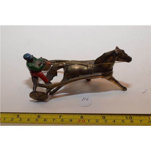 RARE Black Americana Horse Racer – Steel