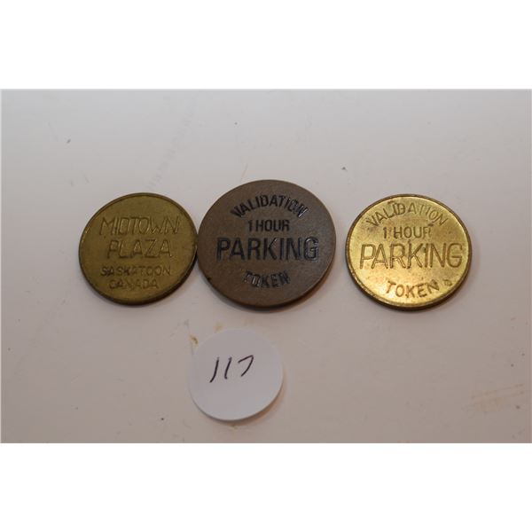Vintage Midtown Plaza Saskatoon Parking Tokens
