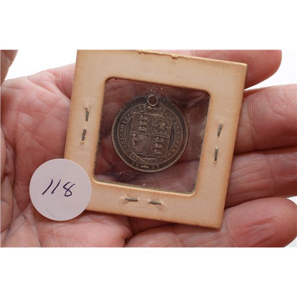 1887 Sterling Silver Queen Victoria 6 pence