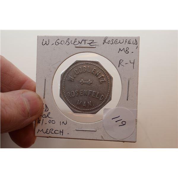 $1.00 Rosenfeld Manitoba Store Token
