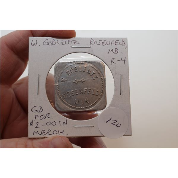 $2.00 Rosenfeld Manitoba Store Token