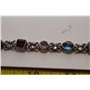 Image 3 : Jeweled Bracelet – Possibly Amythest, Opal (Unverified)