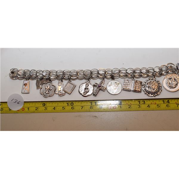 Sterling Silver Charm Bracelet