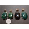 Image 1 : (4) Sterling Silver & Stone Pendants
