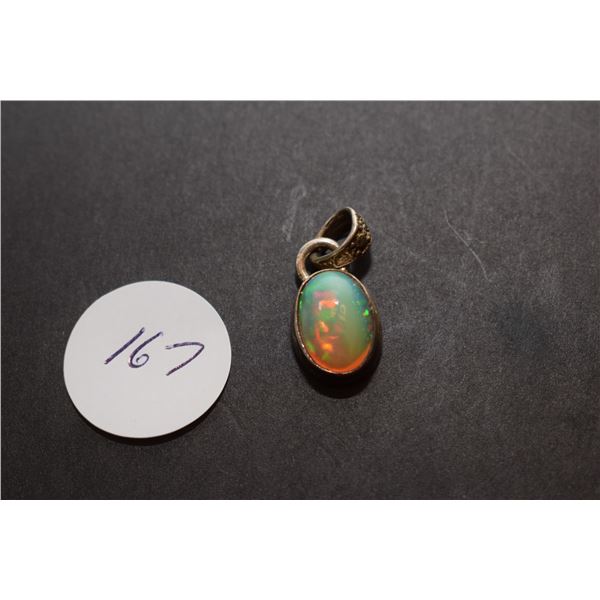 Sterling Silver and Opal Pendant