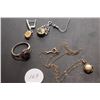 Image 1 : Sterling Silver Bengough High School Ring, Earrings (Singles), Necklace