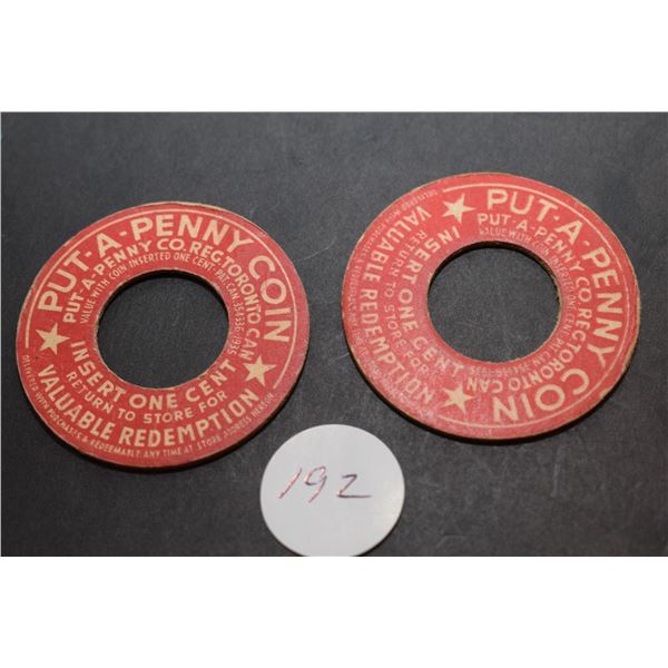 RARE Penny Holders