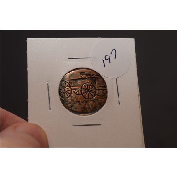 USA Penny Hobo Coin – Wagon
