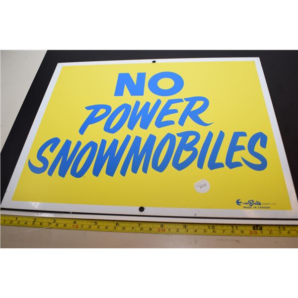 Snowmobile Tin Sign