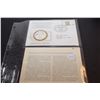 Image 1 : 1st Day Cover Stamp w/ 20 gram Sterling Silver (38mm) Coin