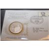 Image 2 : 1st Day Cover Stamp w/ 20 gram Sterling Silver (38mm) Coin