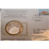 Image 2 : 1st Day Cover Stamp w/ 20 gram Sterling Silver (38mm) Coin