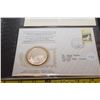 Image 1 : 1st Day Cover Stamp w/ 20 gram Sterling Silver (38mm) Coin