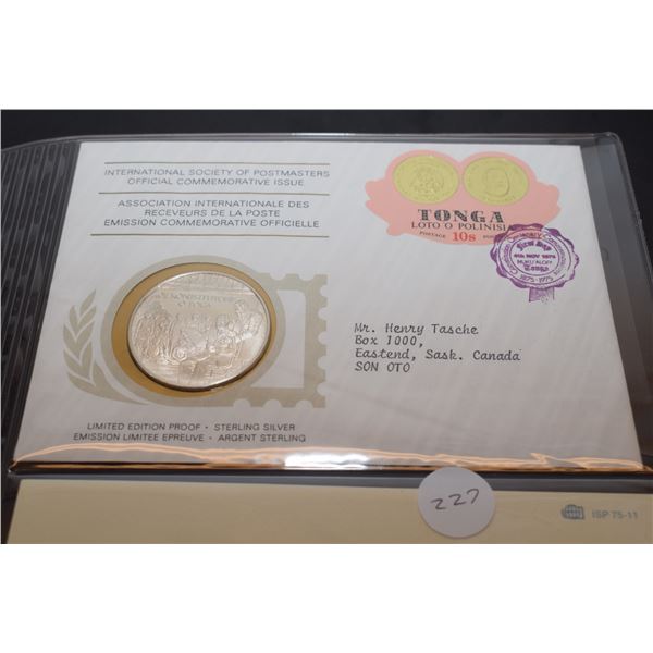 1st Day Cover Stamp w/ 20 gram Sterling Silver (38mm) Coin