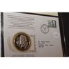 Image 1 : 1st Day Cover Stamp w/ 20 gram Sterling Silver (38mm) Coin