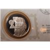 Image 2 : 1st Day Cover Stamp w/ 20 gram Sterling Silver (38mm) Coin