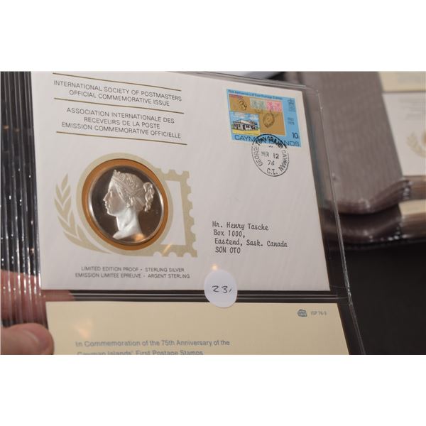 1st Day Cover Stamp w/ 20 gram Sterling Silver (38mm) Coin