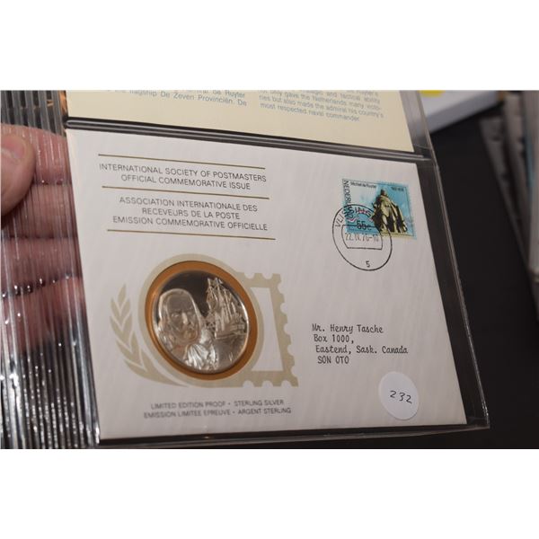 1st Day Cover Stamp w/ 20 gram Sterling Silver (38mm) Coin
