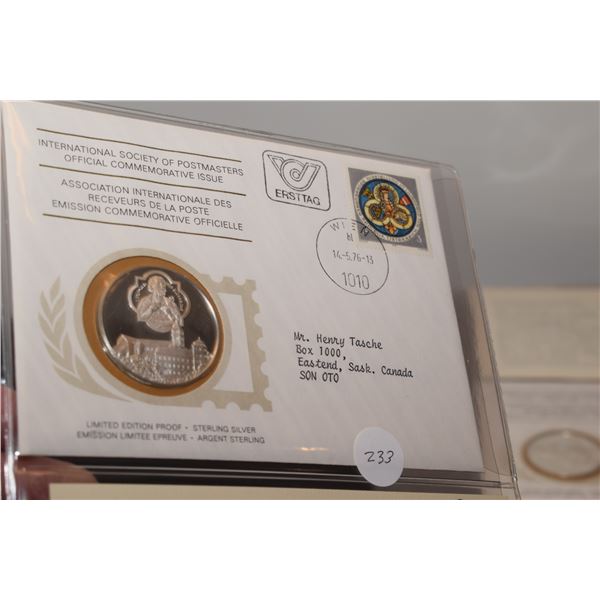 1st Day Cover Stamp w/ 20 gram Sterling Silver (38mm) Coin