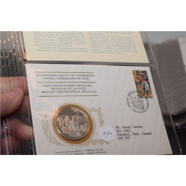 1st Day Cover Stamp w/ 20 gram Sterling Silver (38mm) Coin