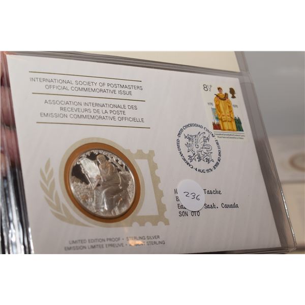 1st Day Cover Stamp w/ 20 gram Sterling Silver (38mm) Coin
