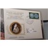 Image 1 : 1st Day Cover Stamp w/ 20 gram Sterling Silver (38mm) Coin