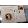 Image 1 : 1st Day Cover Stamp w/ 20 gram Sterling Silver (38mm) Coin
