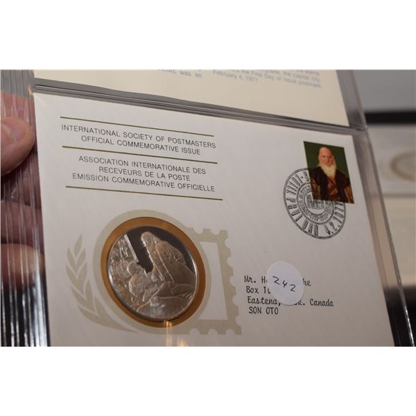 1st Day Cover Stamp w/ 20 gram Sterling Silver (38mm) Coin