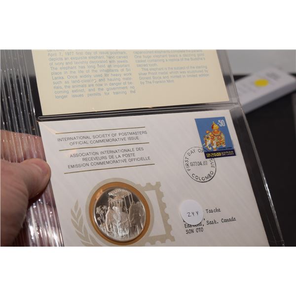 1st Day Cover Stamp w/ 20 gram Sterling Silver (38mm) Coin